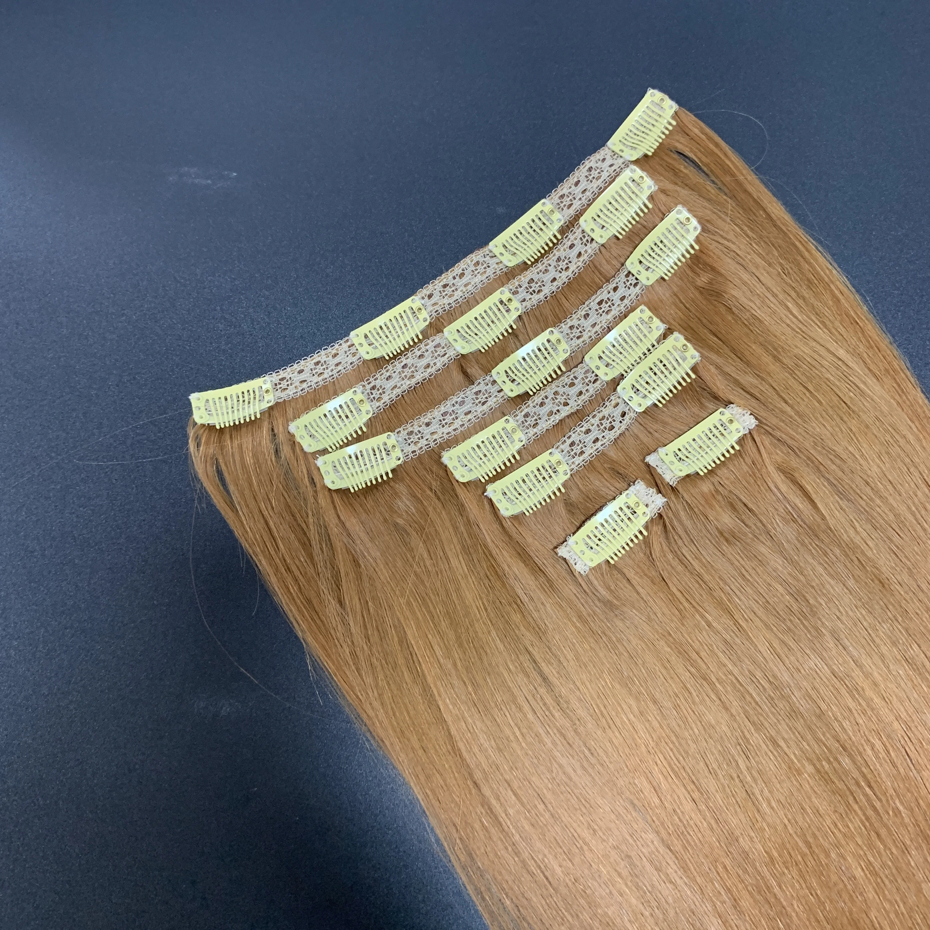wholesale price top quality raw virgin hair clip in hair extensions 100% human hair