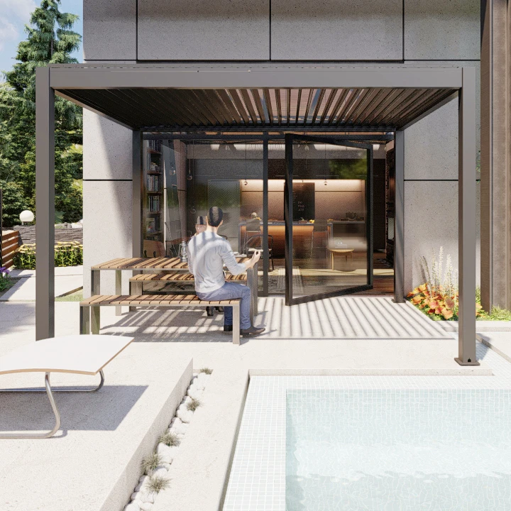 Aluminum arches, arbours, pergolas auto pergola madera outdoor pergola gazebo climatic pergola