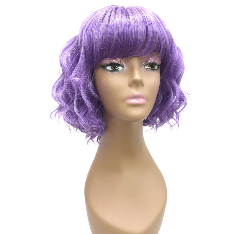 Novelties Vendor Soft Short Gypsy Curl Wig Heat Resistant Future Premium Synthetic Hair Deep Wave Wigs