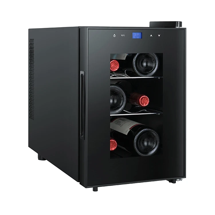 Заводской полупроводниковый охлаждающий Электрический мини-охладитель для вина на 6 бутылок, барный холодильник