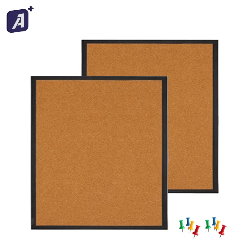 8x8 inch Eco-friendly Notice Decorative Cork Board  Plastic Frame For Wall , Memo, School