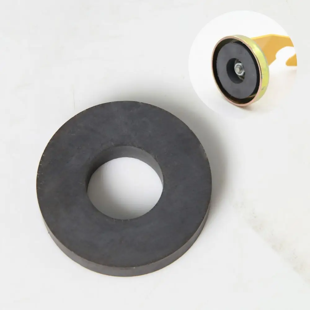 DEM  20965-MGNT Customized 80mm Allmagnet Round Ferrite Ring Magnet With Holes