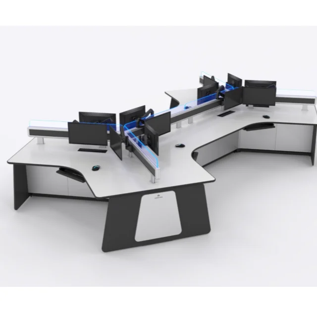 Kesino интегрированная Высококачественная умная многоместная настольная консоль управления для 24/7/365 оператора рабочей станции