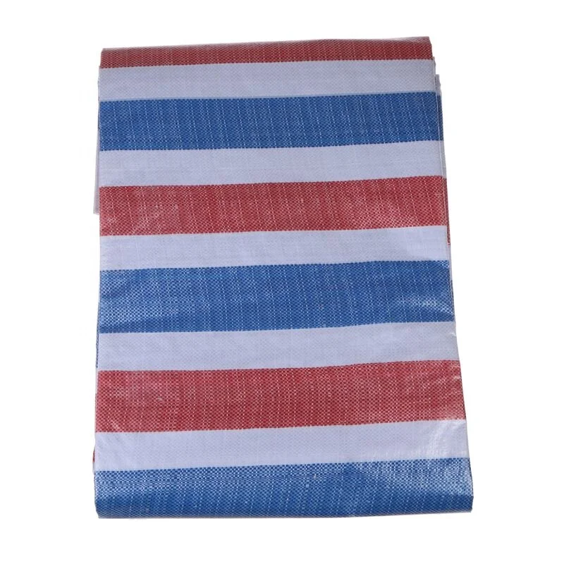 Stripe Tarpaulin PE Material 4M Width 100% Waterproof High Quality
