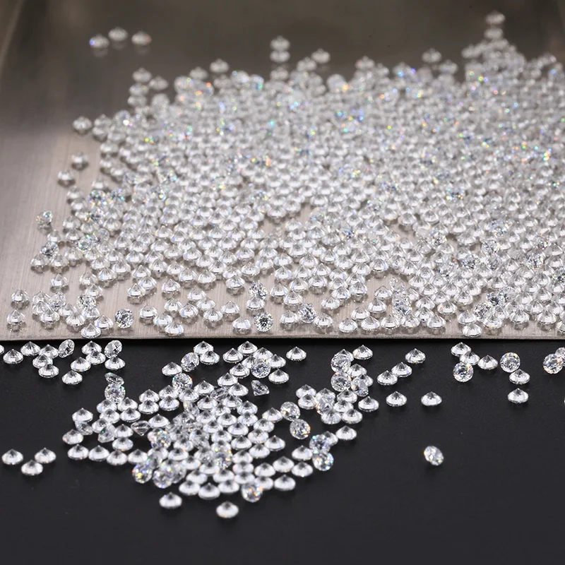 New Arrival 0.8-3mm 5A Cubic Zirconia White Synthetic Gems Stone Jewellery Loose CZ Jewelry Making