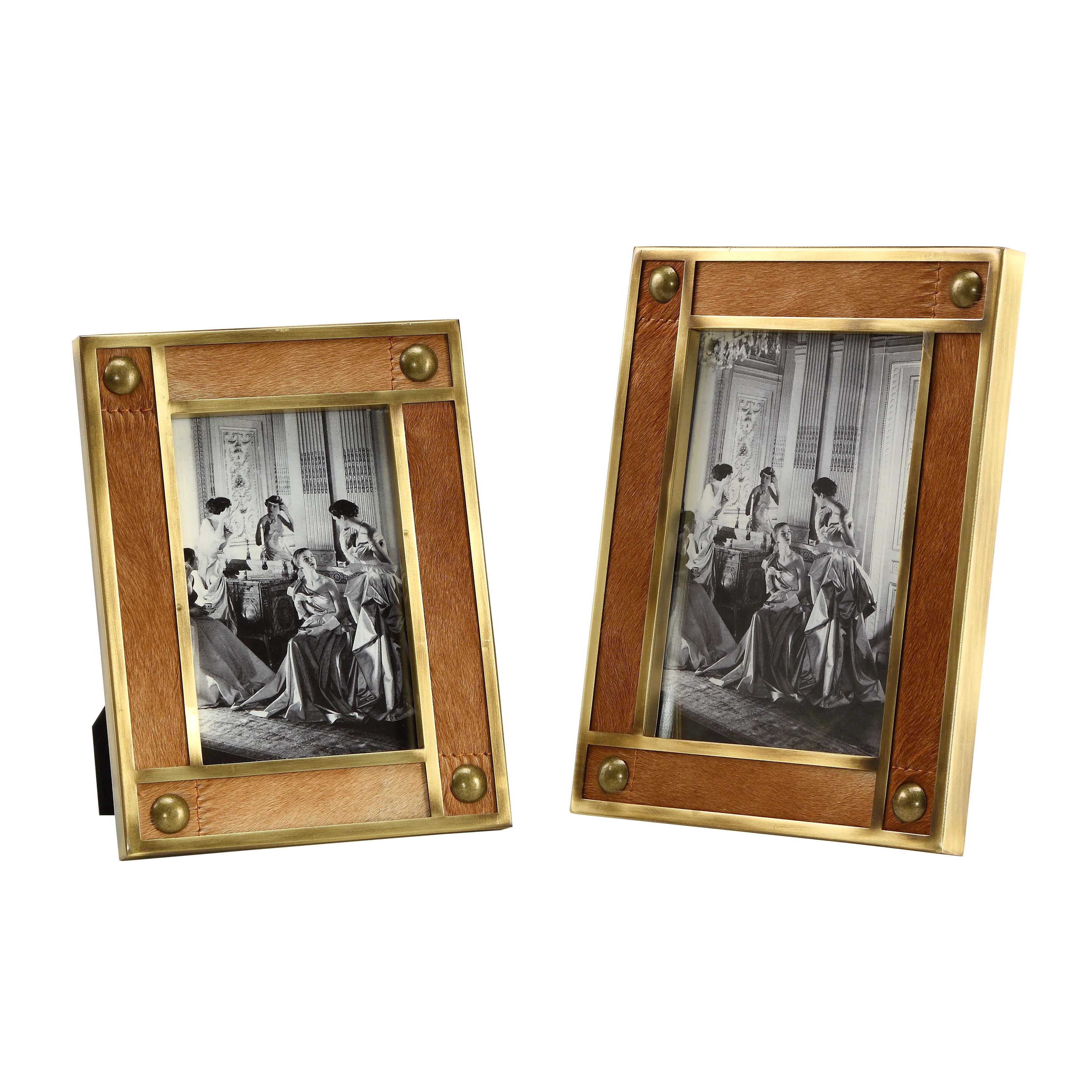 
Modern minimalist creative leather photo frame display 6 inch 7 inch European style home decoration desktop picture frame decora 