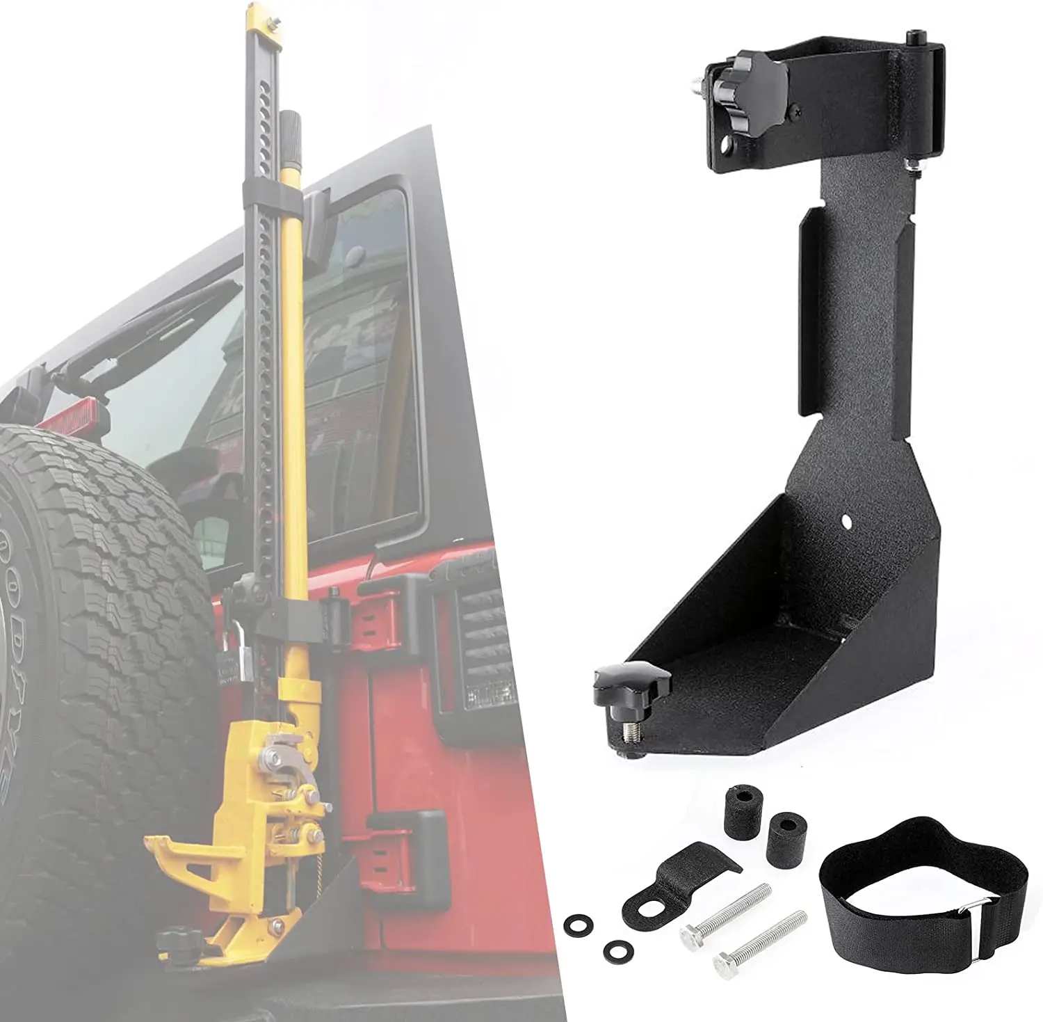 Wholesale Rear Hi Lift Jack Mount Tailgate High Jack Mounts For Jeep Wrangler JK 2007-2017