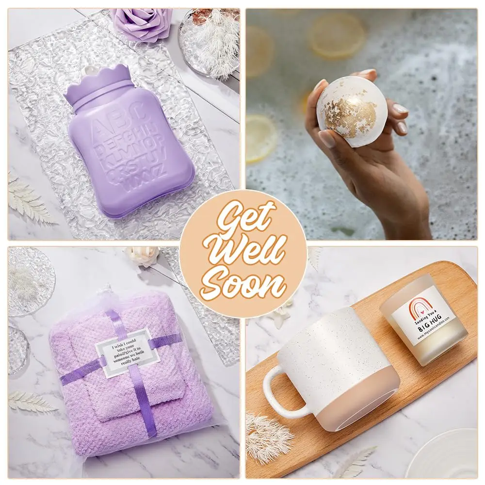 Wholesale new product in 2024 purple blanket card 10-pieces get well soon gift box set for women birthday self care gifts item