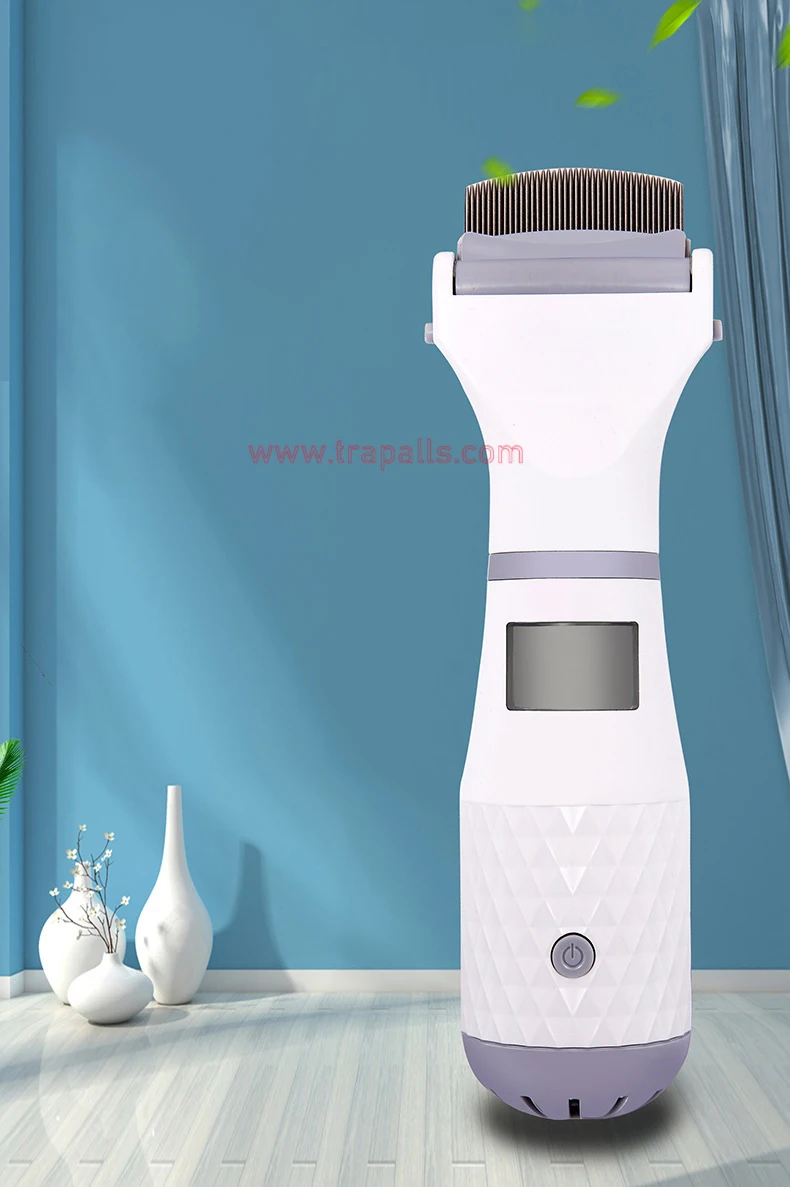 Electronic Dog Cat Hair Cleaner Brush Lice Remover Pet Flea Comb