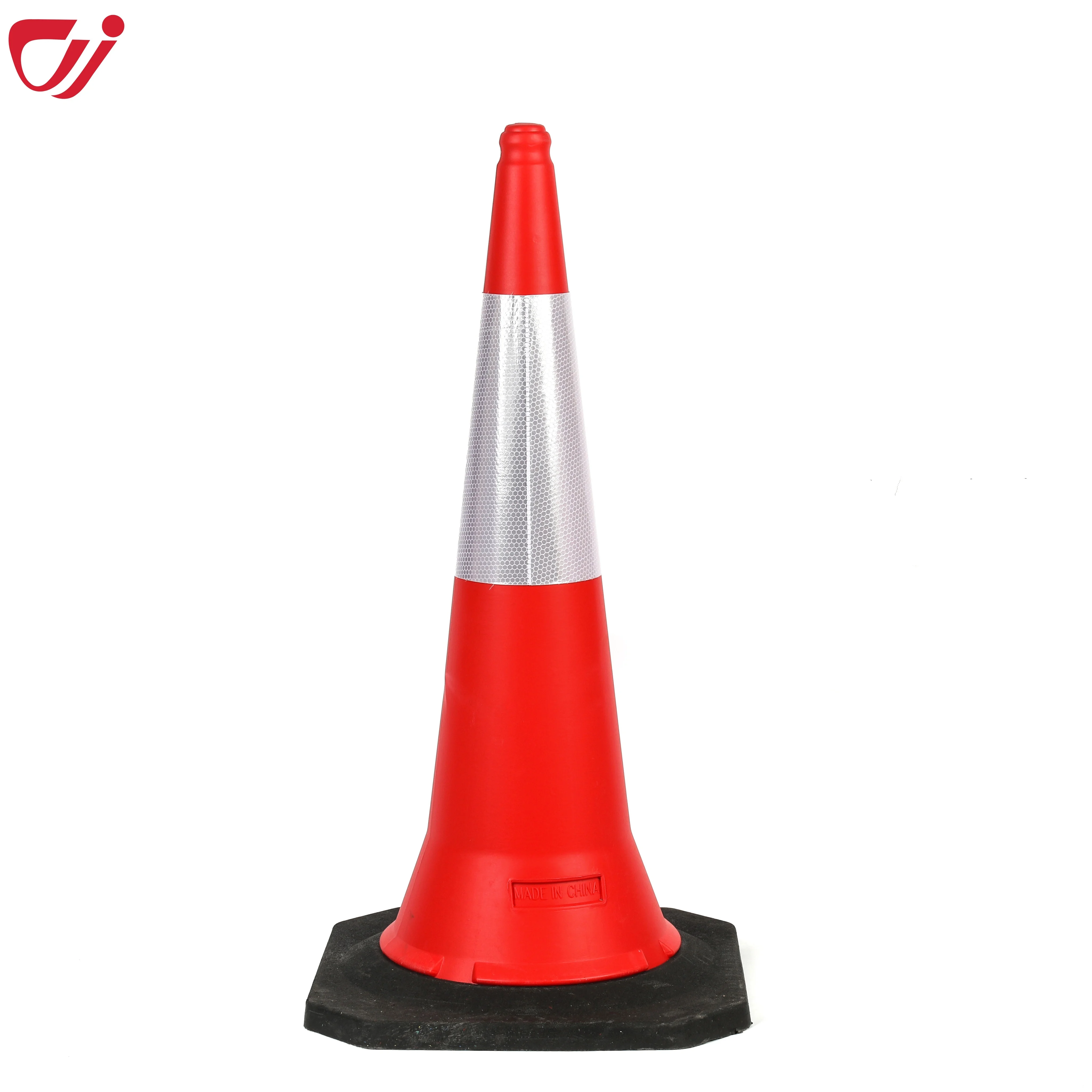 High Quality Good Price100cm PE Traffic Cone With Black Rubber Base for Road Safety