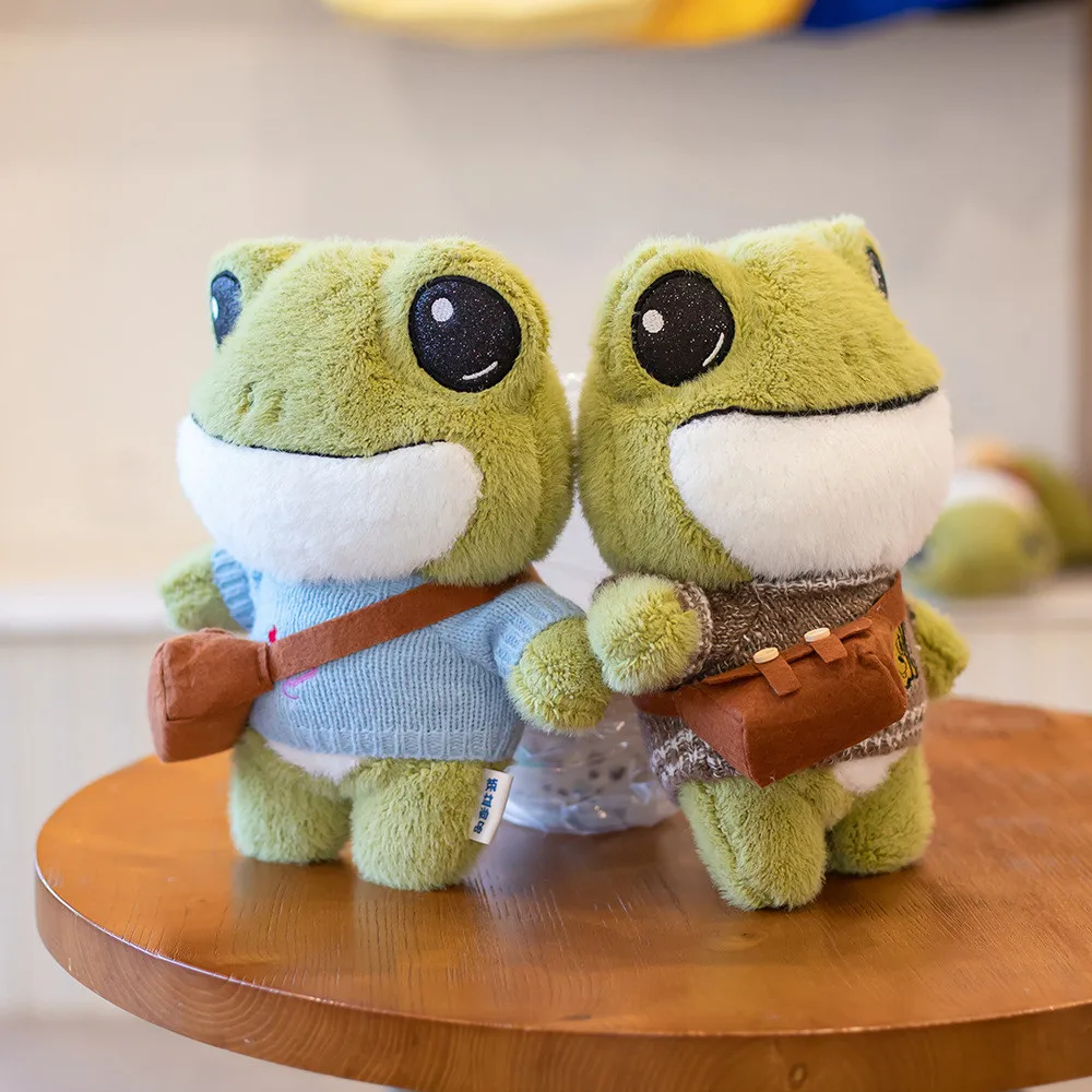 Factory wholesale custom Non deformable dressed frog stuffed toy plush toy for children