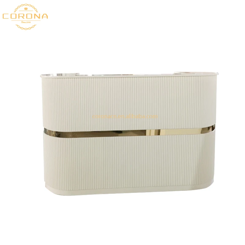 Современная Розовая белая небольшая стойка регистрации салон