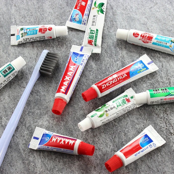Custom Logo 3g / 5g / 6g / 10g / 15g / 20g / 25g Disposable Hotel Travel Size Mini Toothpaste Manufacturer