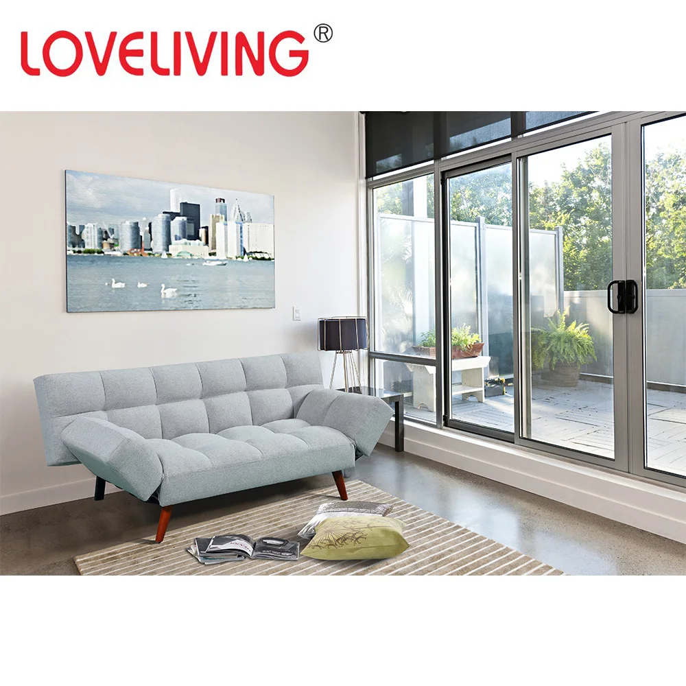 Living Room Furniture Sofabed Folding Sofa Cum Bed Sleeping Wood Modern Living Room Furniture,three Seat Foldable,sofa Bed