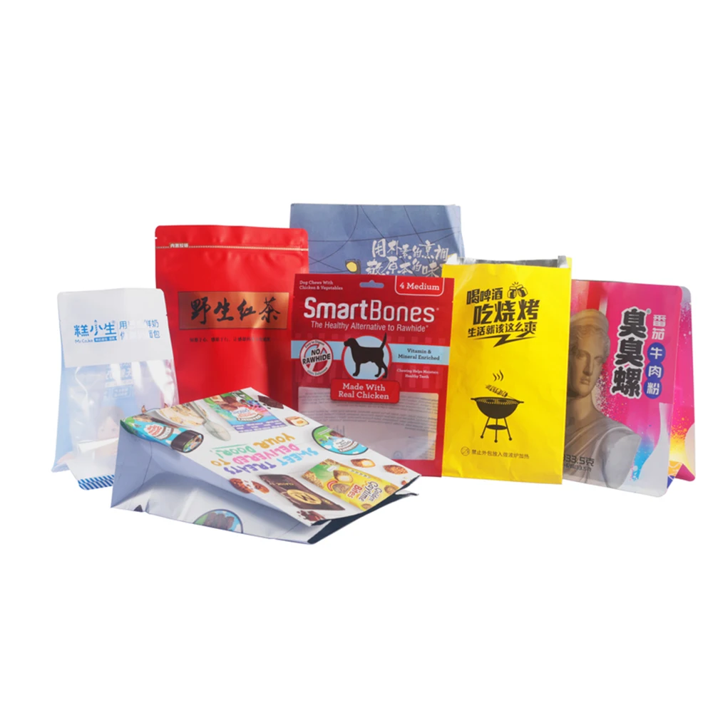 Food grade heat resistant digital printing doypack stand up packaging bag