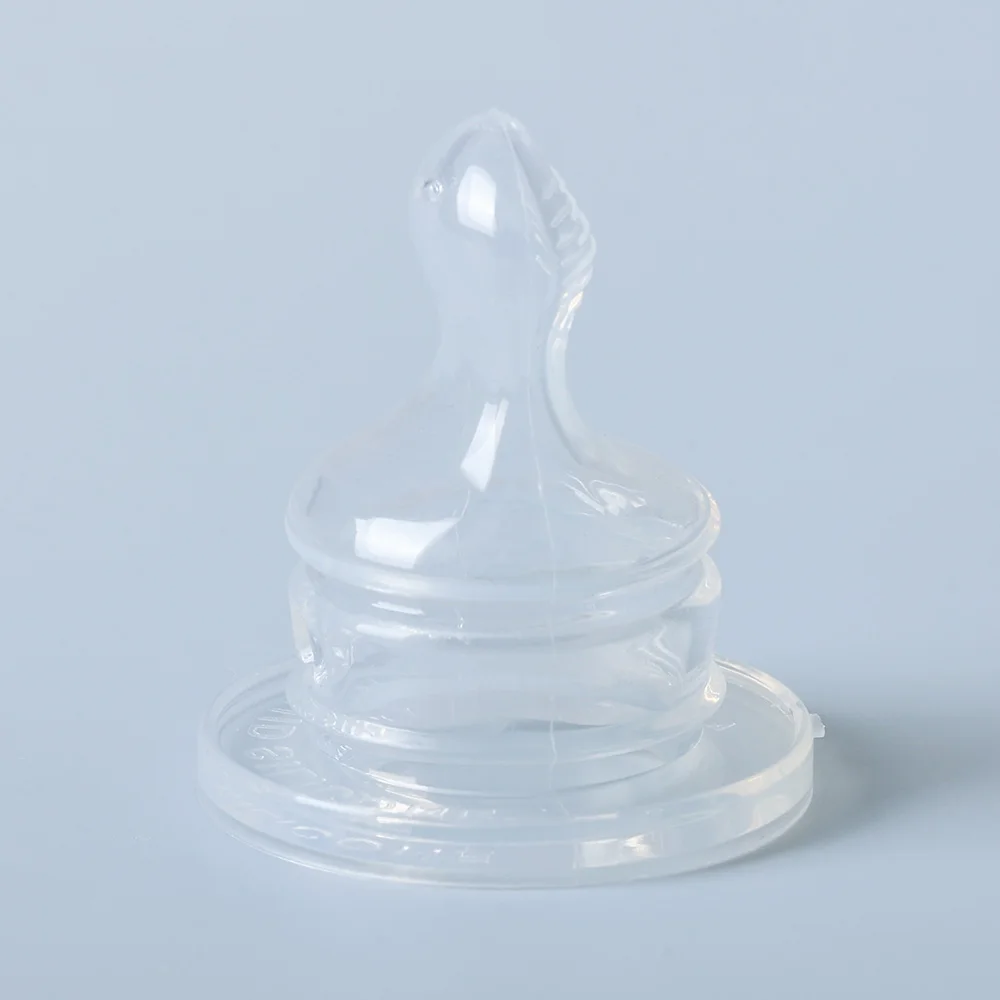 Hot Selling Wholesale High Quality Anti-colic 2PK Standard Neck Baby Silicone Nipple Teat For Breast Milk Feeding Teat Nipple