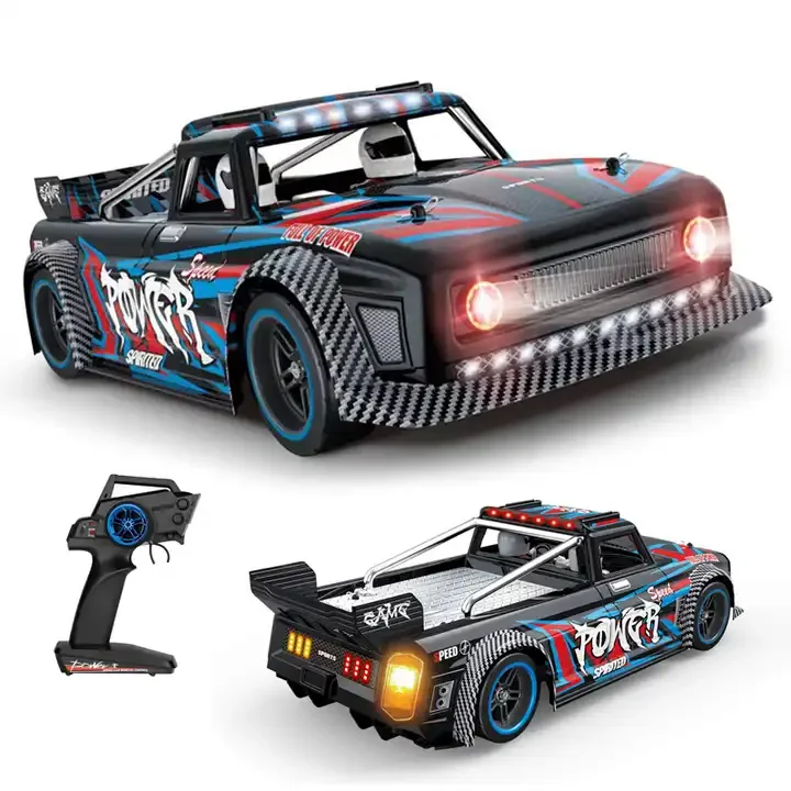New Trending WLtoys 104072 RC Car 1:10 Brushless 60KM/H High Speed Car Electric Four-Wheel Drive Flat Sports Car Vehicle Model