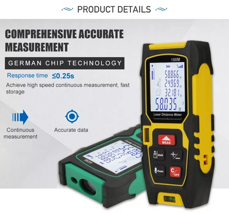 Laser Rangefinder Laser Distance Meter Measuring Device Digital Handheld Tools Module Range 40m 60M 80M 100M Range Finder