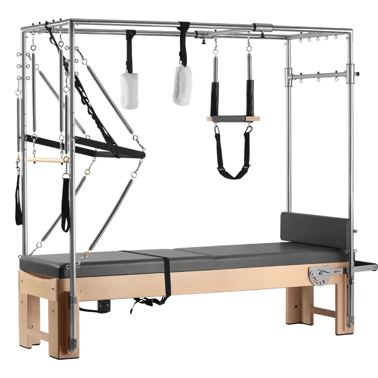 High Quality Korea Austrailian Wooden High Low Tower Pilates Reformer Cadillac