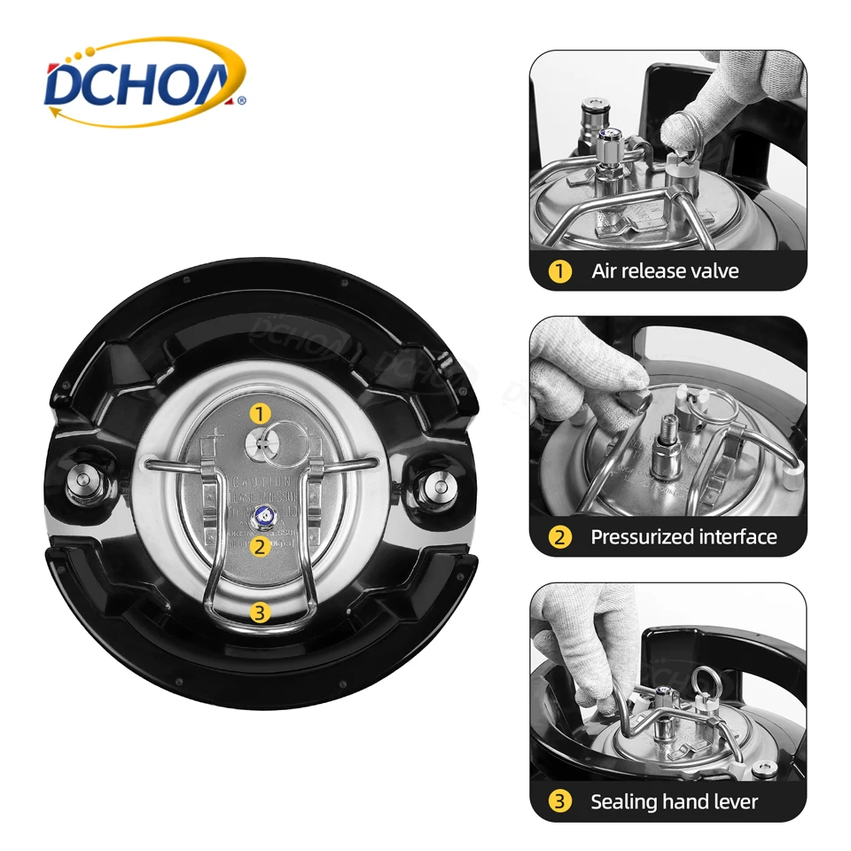 DCHOA Portable 9.5L High pressure car washer Car washer machine TPU PPF Film keg sprayer