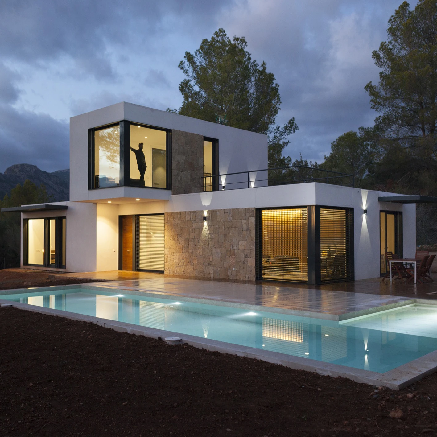 Роскошные современные сборные дома сборные легкие стальные сборные вилла дом