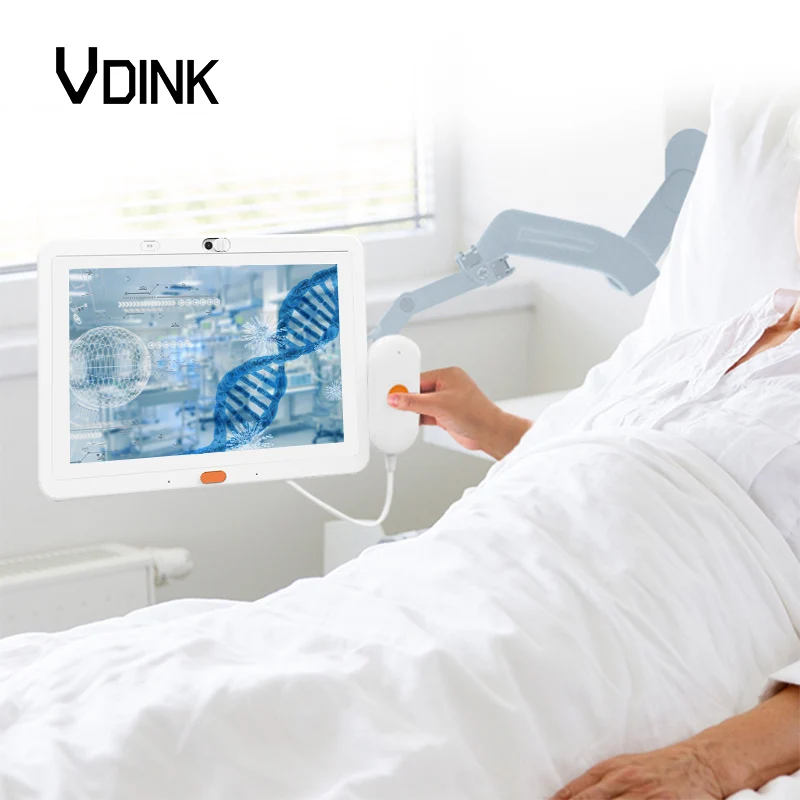 Vdink Professional Manufacturer 10.1 Inch Interactive Wall Mounted Touch Screen OEM Hospital Patient Medical Computer Android