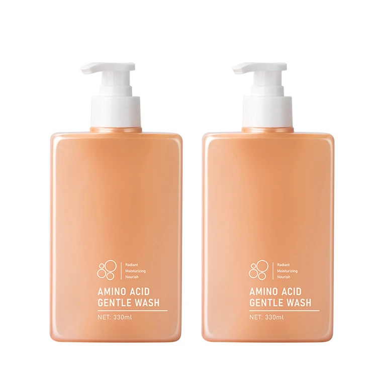 REMAX 330ml Pink Square Pet Liquid Hand Soap Pump Shampoo Plastic Bottles For Cream And Lotion