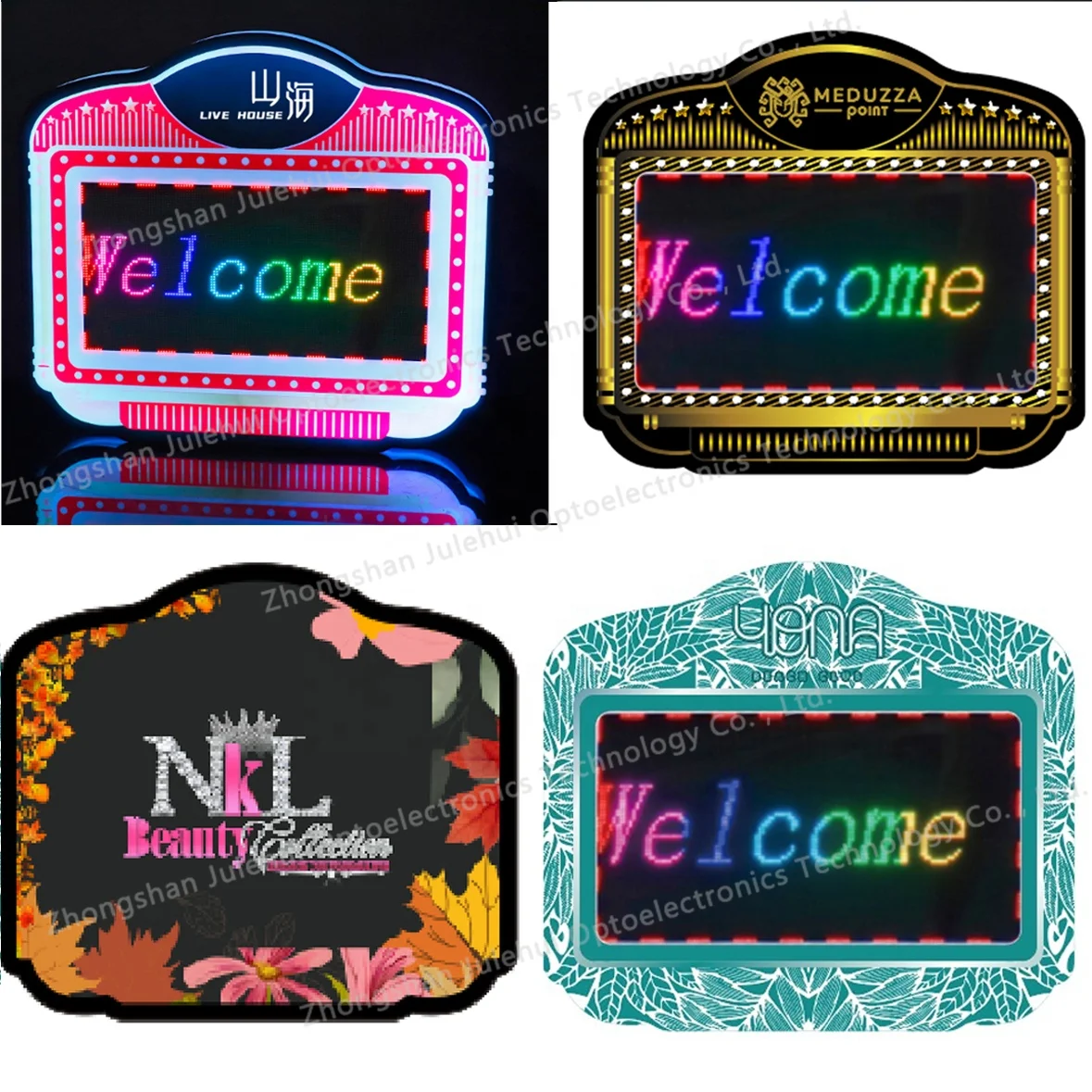 Bar Nightclub custom VIP Bottle Presenter Service Sign Glorifier Happy Birthday Letter LED scrolling Message Display Board