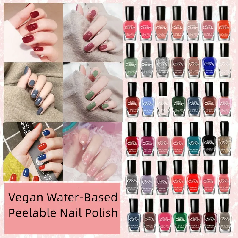 BOLANYA water-based Vegan nail polish Peelable makeup Long-lasting quick-drying nail polish  Muslim non toxic nail polish