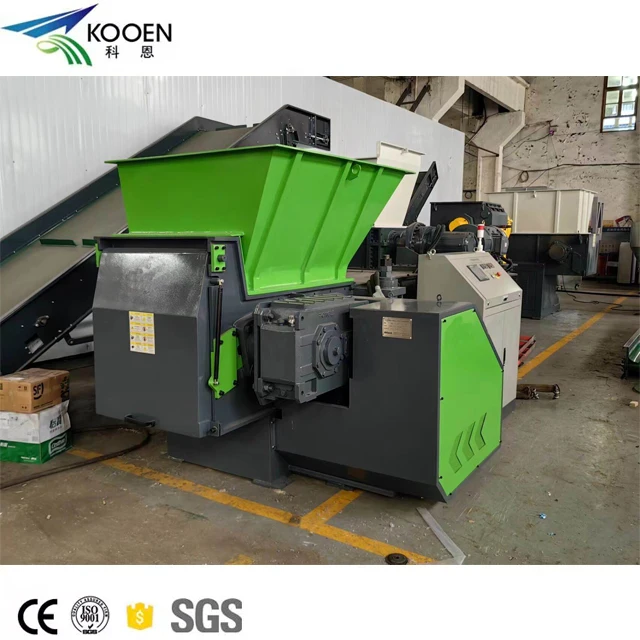 Automatic Plastic Shredder Machine Customized Industrial PP PE PET Bottle Shaft Plastic Shredder Machine