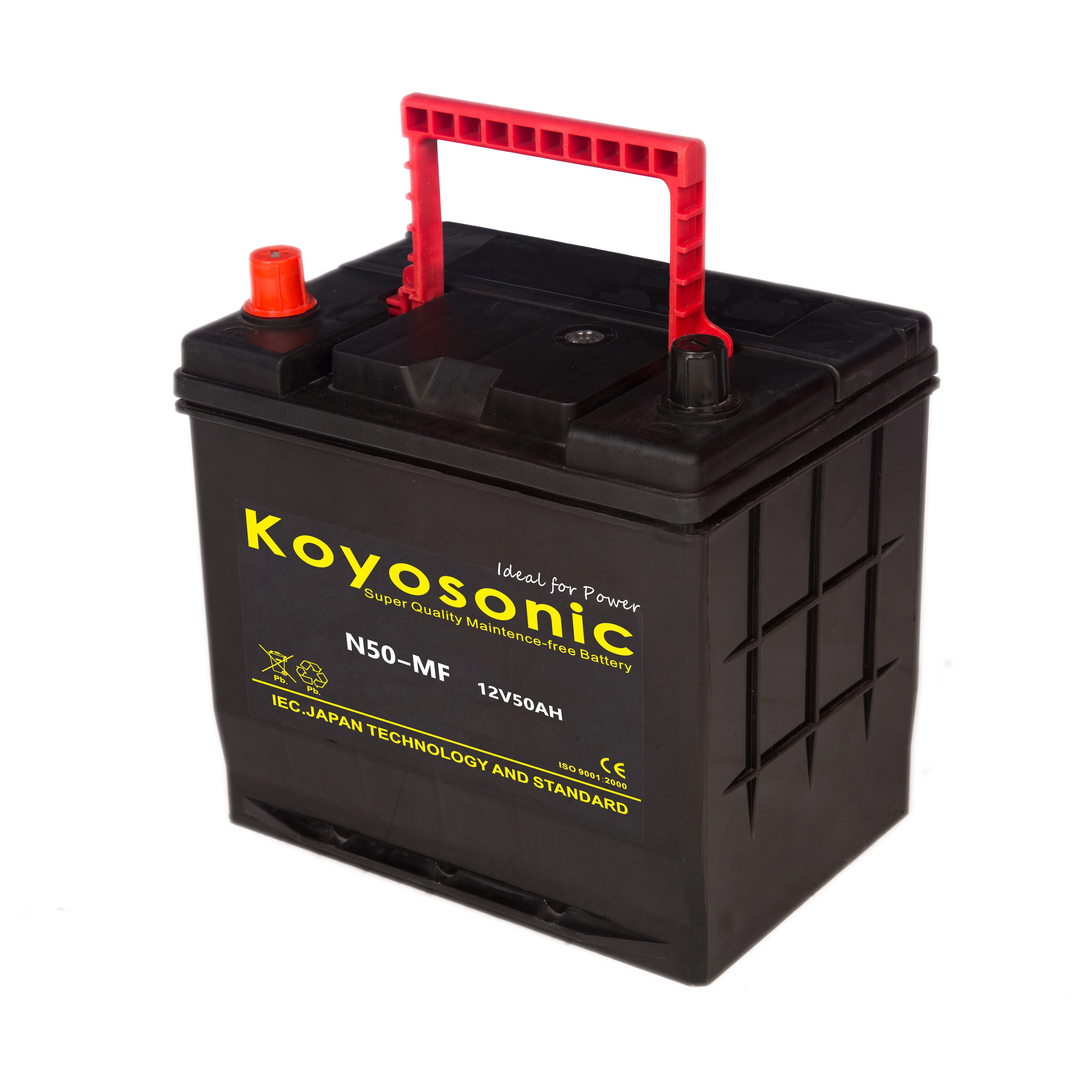 Maintenance Free N50 Car Battery 12V 50AH Automobile Battery Calcium battery