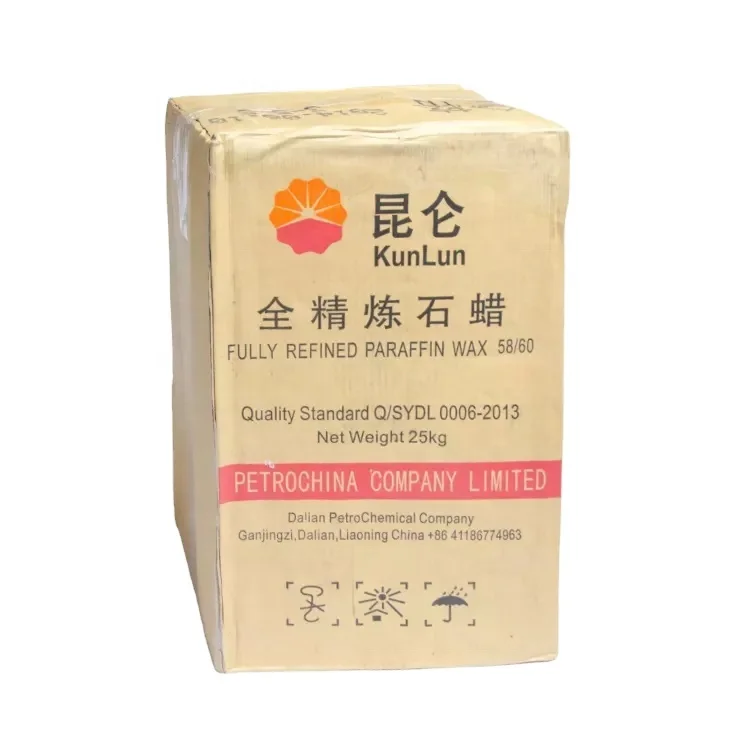 Kunlun 54-56 &58-60 Fully Refined Paraffin Wax Candle Making  Solid wax