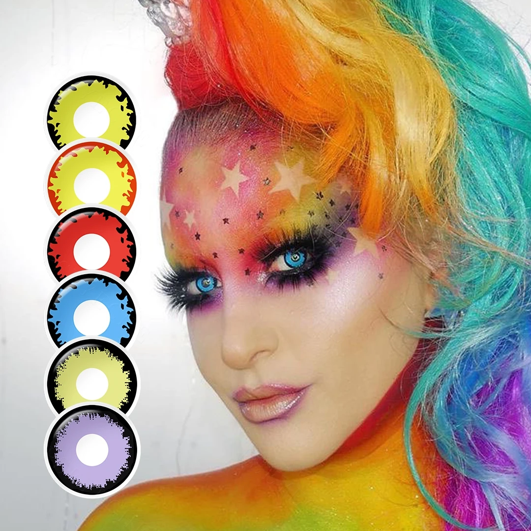 Halloween contact lenses Pseyeche Hollywood  soft lens Demon Eye cosplay contact lenses