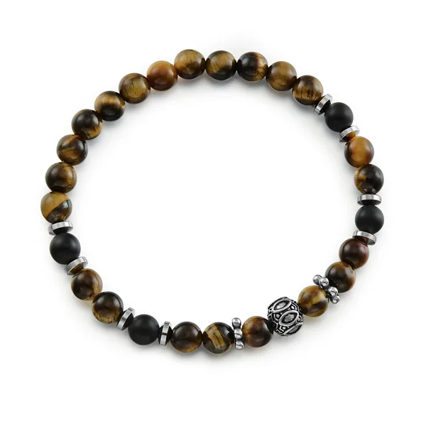 Direct Factory Supply Most Popular Personalized Beads & Stainless Steel Made Bracelet for Male for Party Festival Gifts