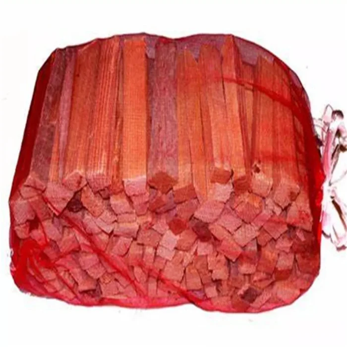 PE packing garlic /knitted plastic mesh bag for firewood
