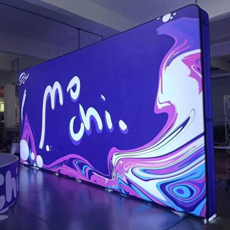 Vertical Rotating Led Lightbox Slim Light Box Portable Fabric Display Led Seg Light Box