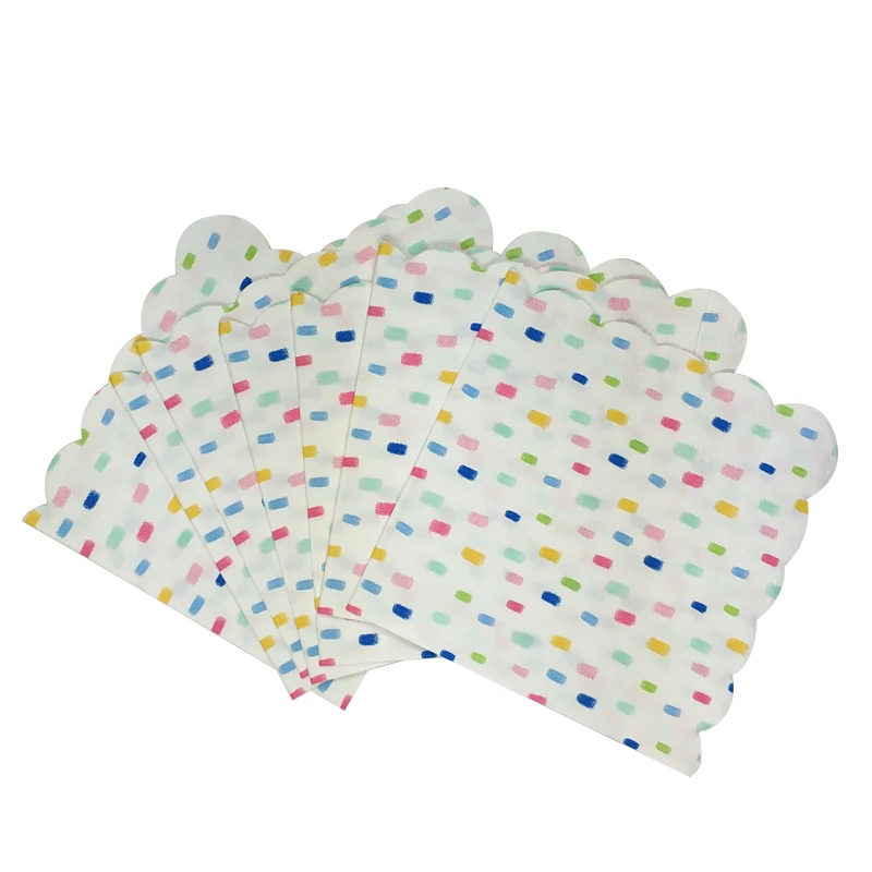 
Disposable Degradable Family Party 33x33cm 2ply Funny Print Paper Napkins for Dinner 