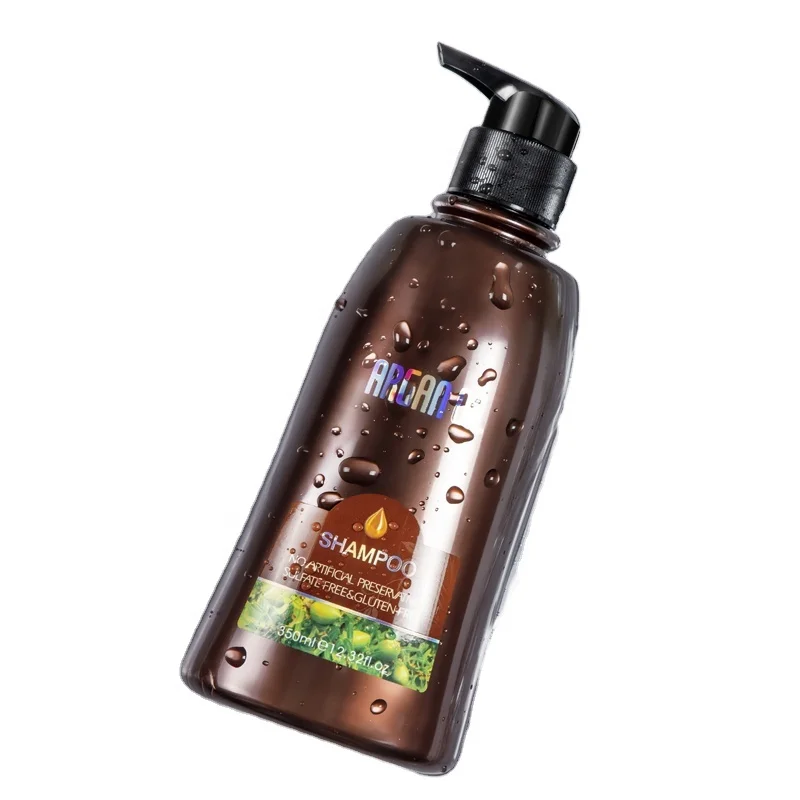 Morocco Argan Oil Hair Shampoo with argan oil keratin fatty acids proteins for hair loss prevention making smoother