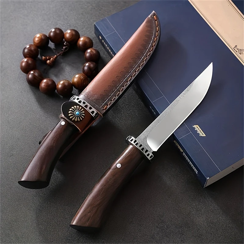 Multi-Function Damascus Outdoor Knife Rambo Knife Hunting Outdoor Knife