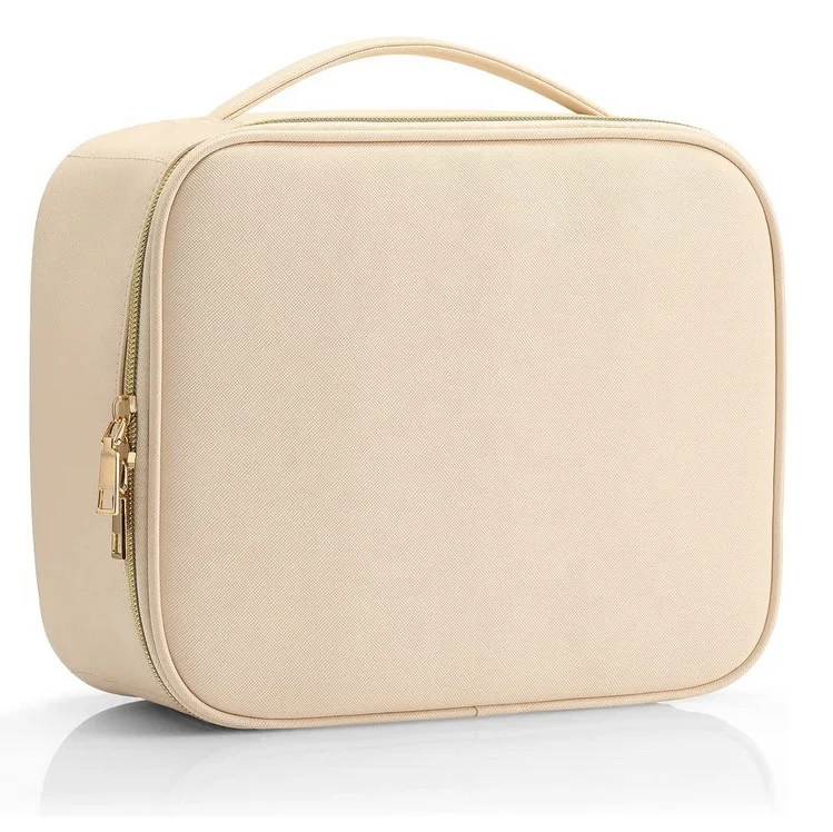 Custom Logo PU Leather Cosmetic Make Up Brush Bags with Makeup Professional Bag for Women