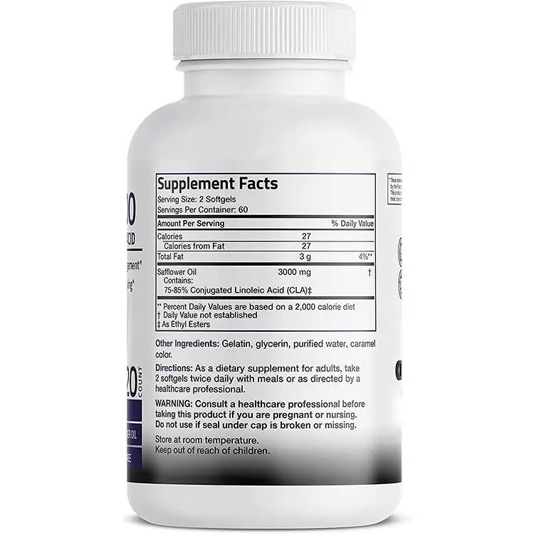 Owned brand high quality high performance support healthy weight management Lean Muscle Mass Conjugated Linoleic Acid Capsules