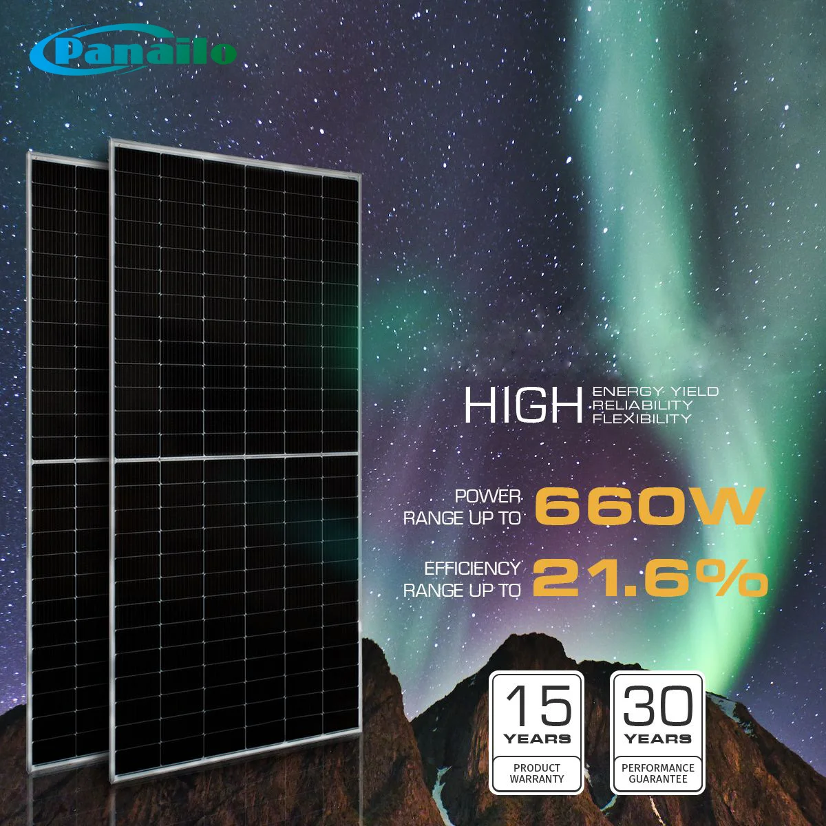 Monocrystalline High Efficiency Roof Solar Panels Shingles 530-550w Photovoltaic Eu Solar Panels Manufacturers In China