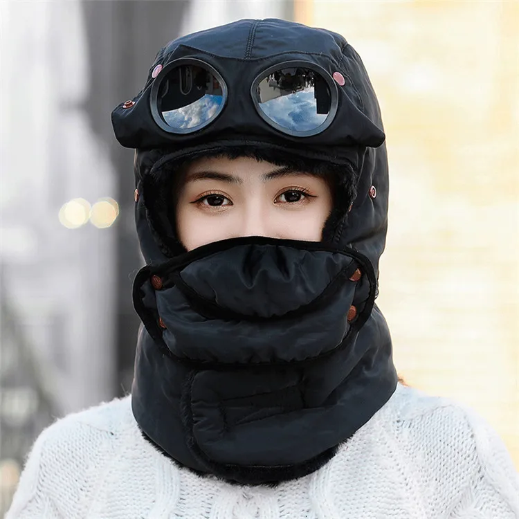 
Wholesale Sales Adjustable Of New Lei Feng Hat, Plus Fleece Cold Cycling Ear Warmer Cotton Hat Russian Ushanka 