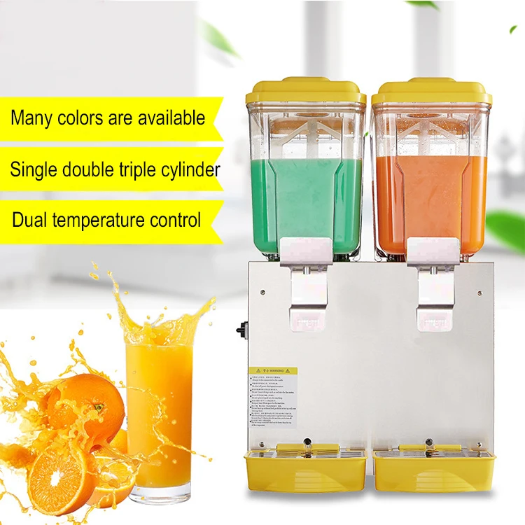 Single cold juice dispenser for mixing large volume drinks blender with Many Flavors