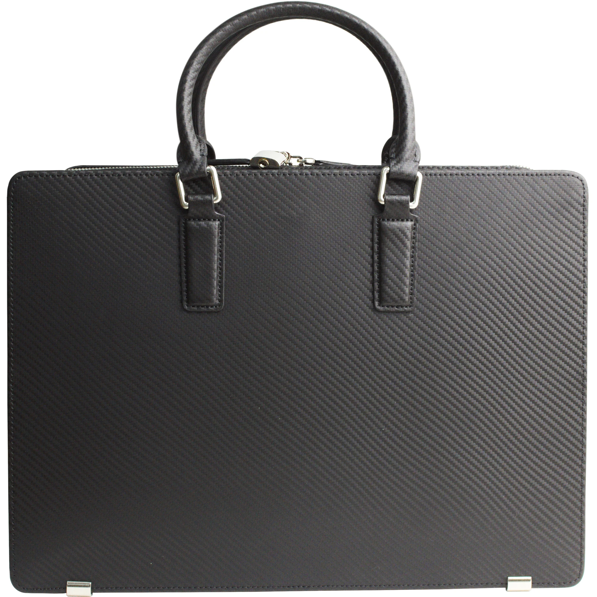 Carbon Genuine Leather Briefcase For Men Travel Business Bag Water Resistant Laptop Bag Messenger Bag