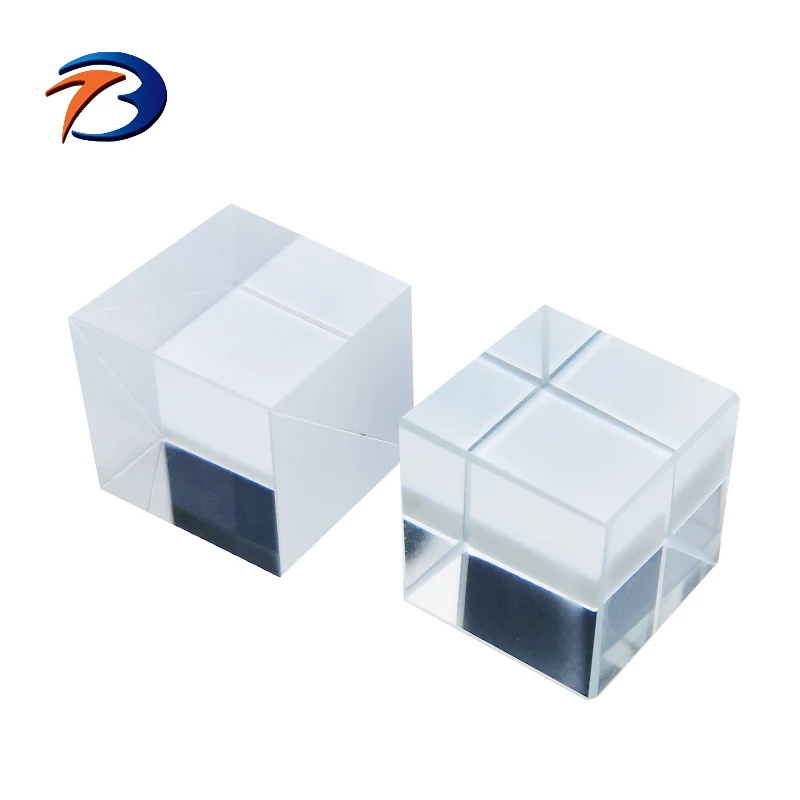 Optical beam splitter B270 K9 BK7 glass prism dichroic coating 30x30x30 20*20*20