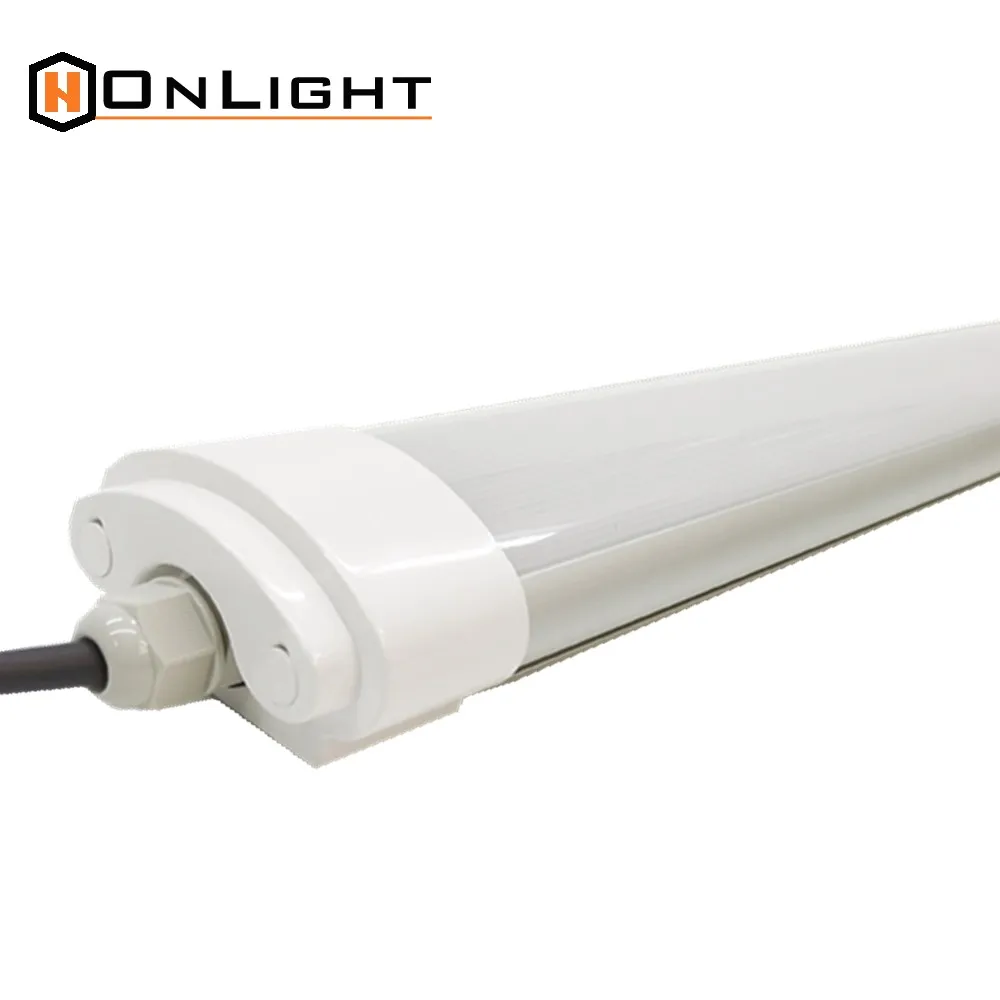 New Design Slim Waterproof Lamp 4000K 5000K 6000K 85-265V 150LM/W 36W 40W IP65 Linear LED Batten Lighting Fixture