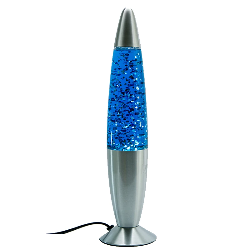 Holiday decoration Light 16 Inch Glass Rocket Floor Standing Lava Lamp Rocket Lava Lamp