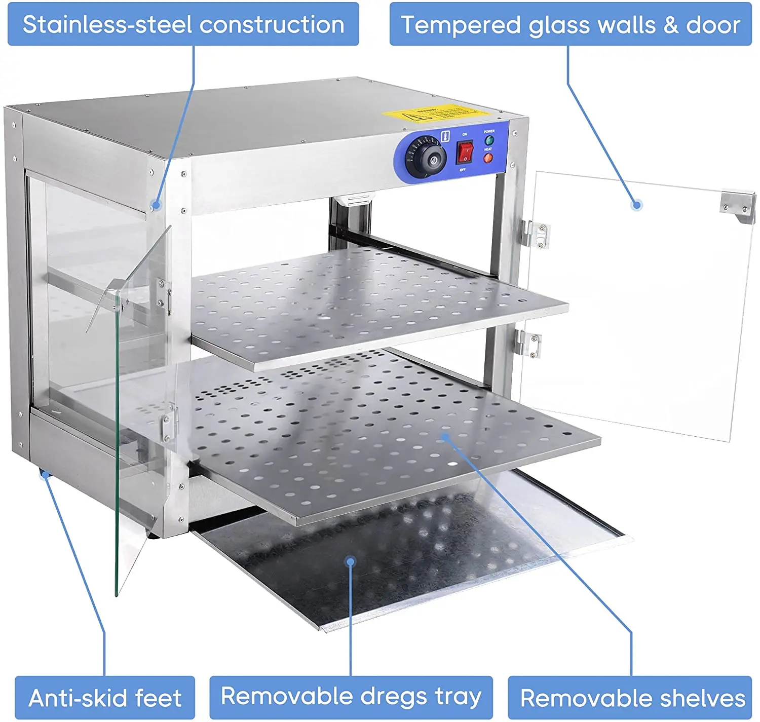 2022 new design multi functional hot food holding insulated cabinet