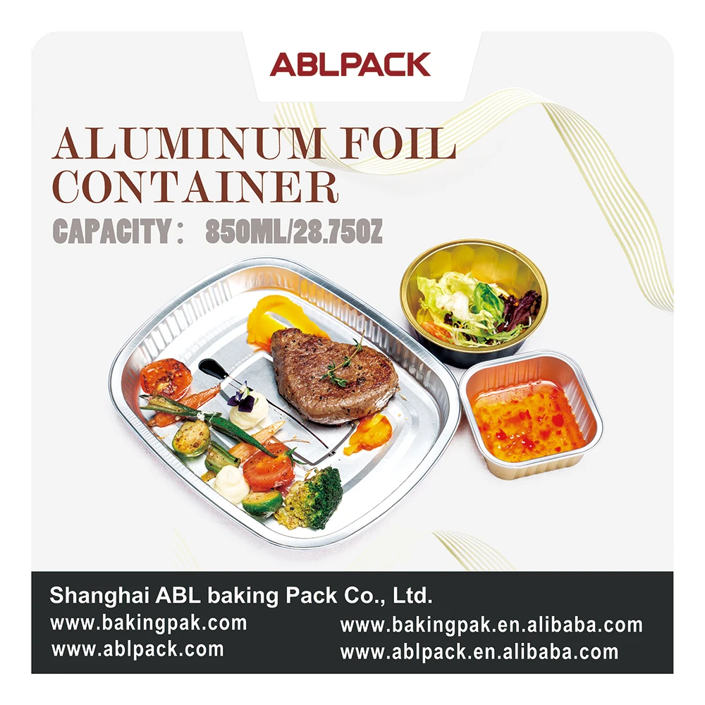 smooth wall catering container cake mold tray plate ABLPACK aluminum foil baking cup fast food package sealer making machine